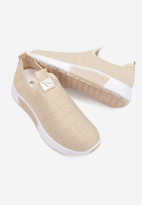 Beżowe Buty Sportowe Daemnessa
