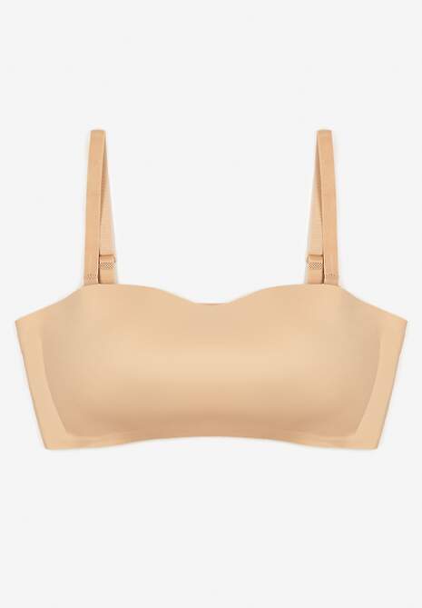 Beżowy Biustonosz Typu Balkonetka Bez Fiszbin Zenzedi