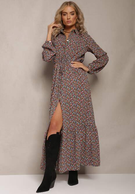 Ciemnozielona Sukienka Phinene