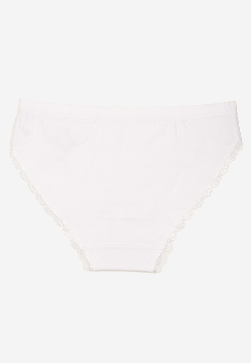 Białe Majtki z Bawełny Typu Figi Pilliora