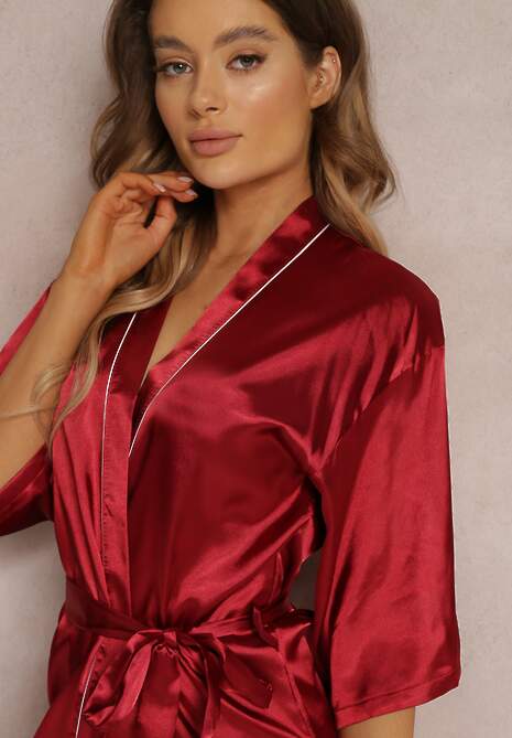 Bordowy Szlafrok Pheneis