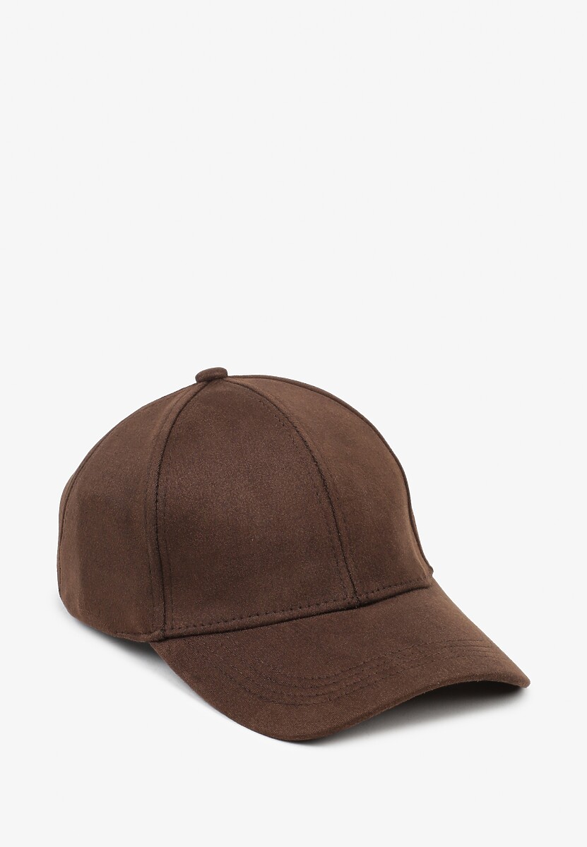 Brązowa Casualowa Czapka z Daszkiem Tuslena
