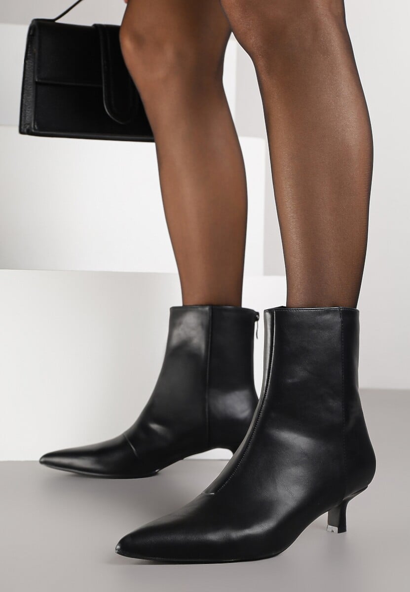 Czarne Botki Vices  na Kaczuszce Falomara