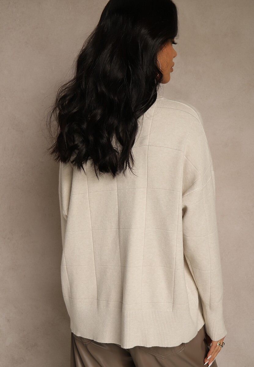 Beżowy Casualowy Golf Tusara