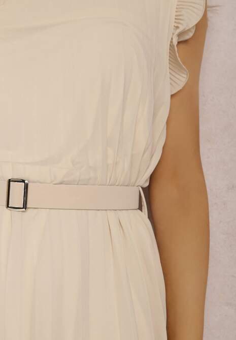 Jasnobeżowa Sukienka Laodothea