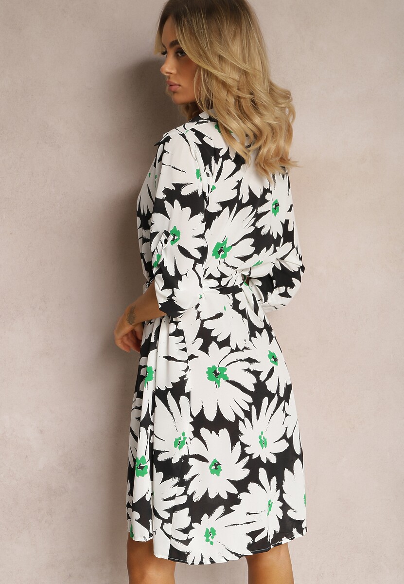 Czarno-Biała Sukienka Chavis