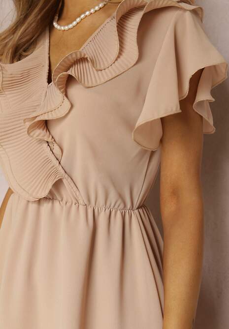 Beżowa Sukienka Canolea