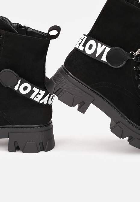 Czarne Botki Chyalose