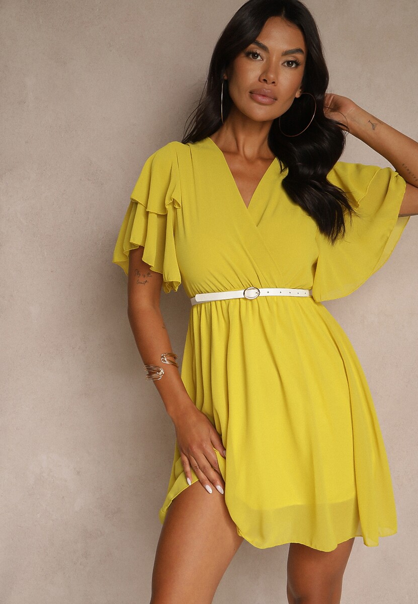 Biała Sukienka Nemele