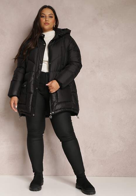 Czarna Kurtka Pikowana Sabrino