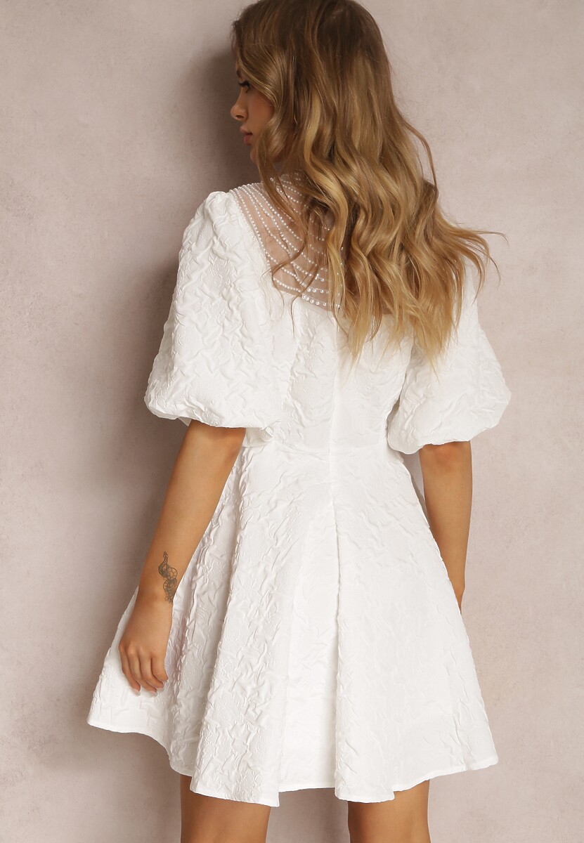 Biała Sukienka Asoope