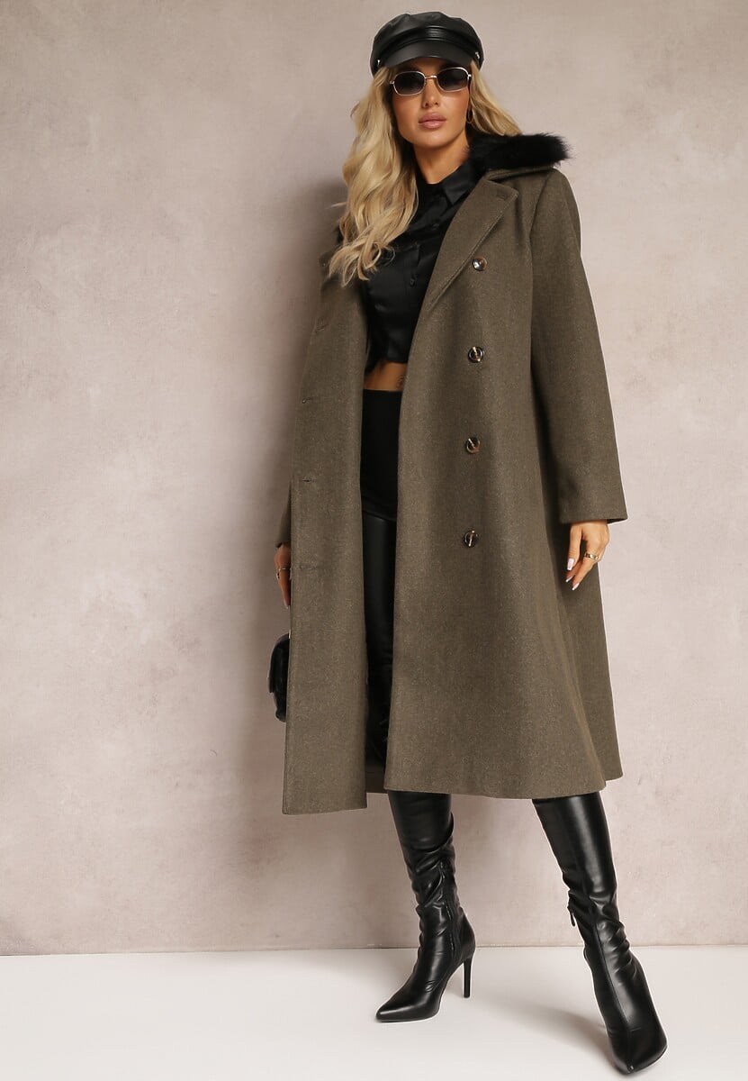 Ciemnozielony Płaszcz Amatheris