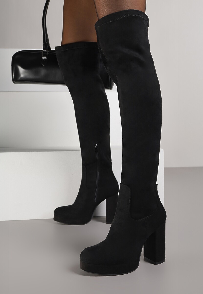 Czarne Kozaki na Słupku za Kolano Adarja