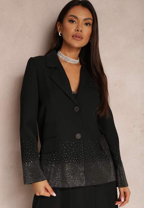 Czarny Komplet 2-częściowy w Cekiny Eme