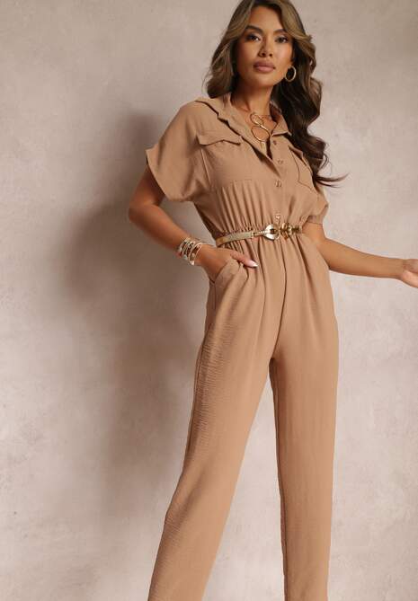 Ciemnobeżowy Kombinezon Bonnel