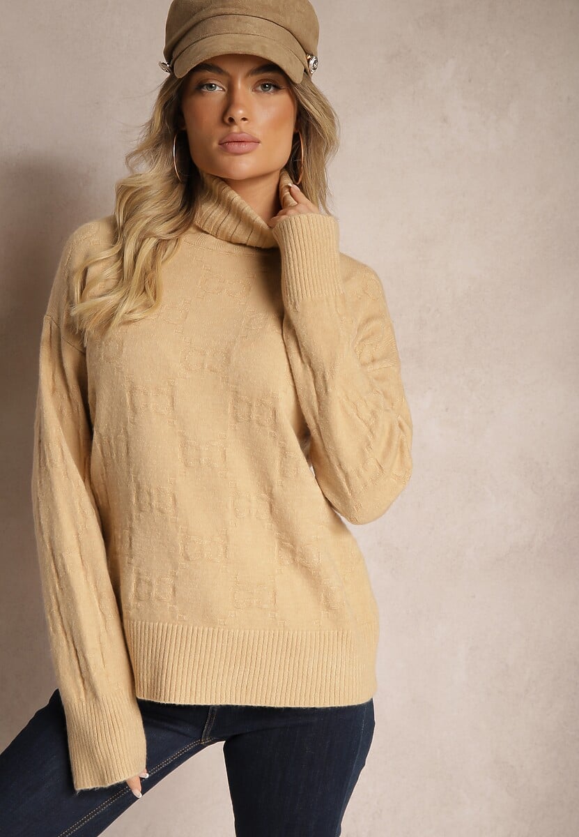 Beżowy Golf o Klasycznym Kroju Savelle