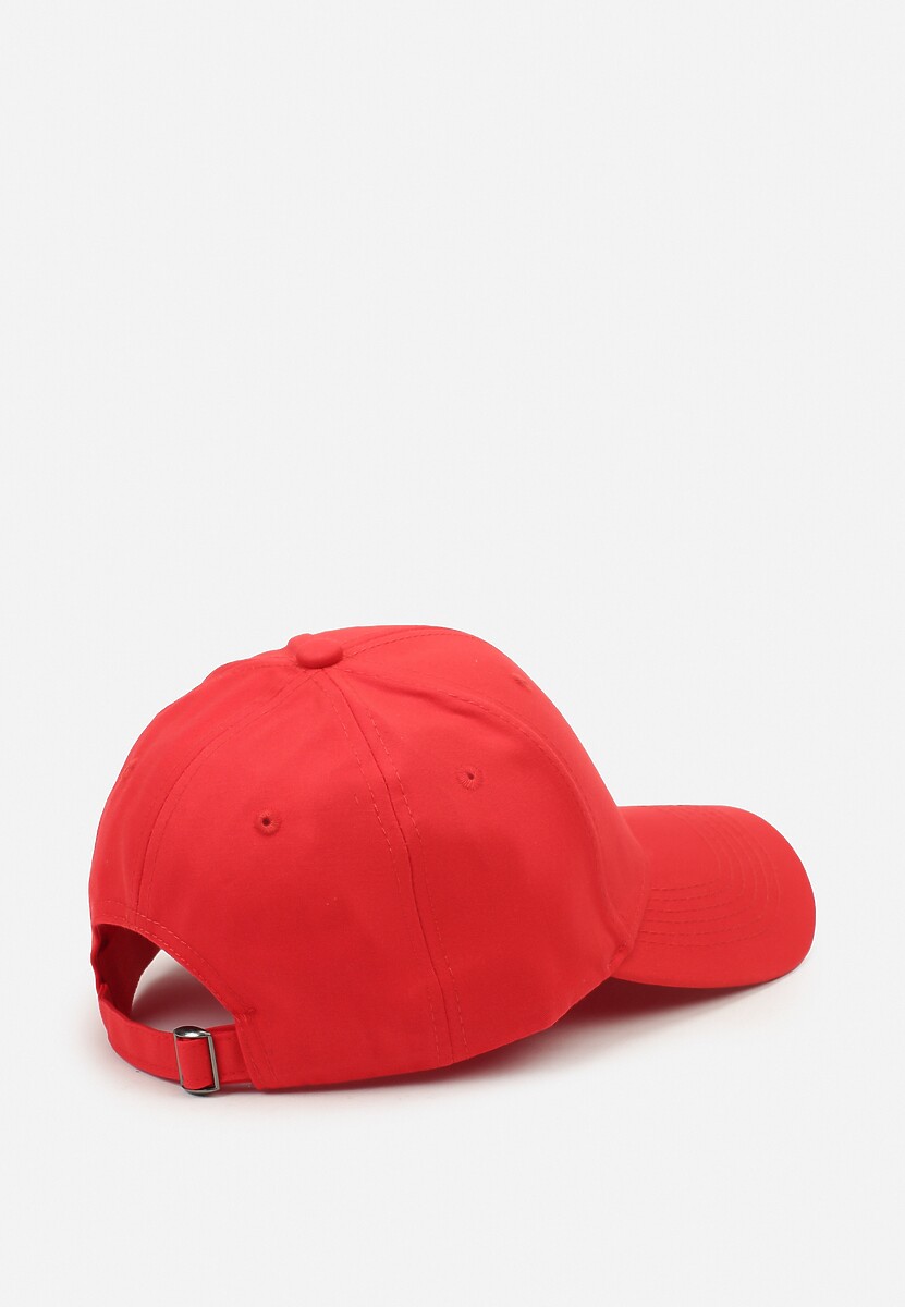 Czerwona Bawełniana Czapka z Daszkiem Finarda