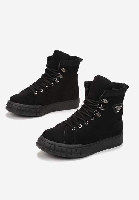 Czarne Traperki Ocypalle