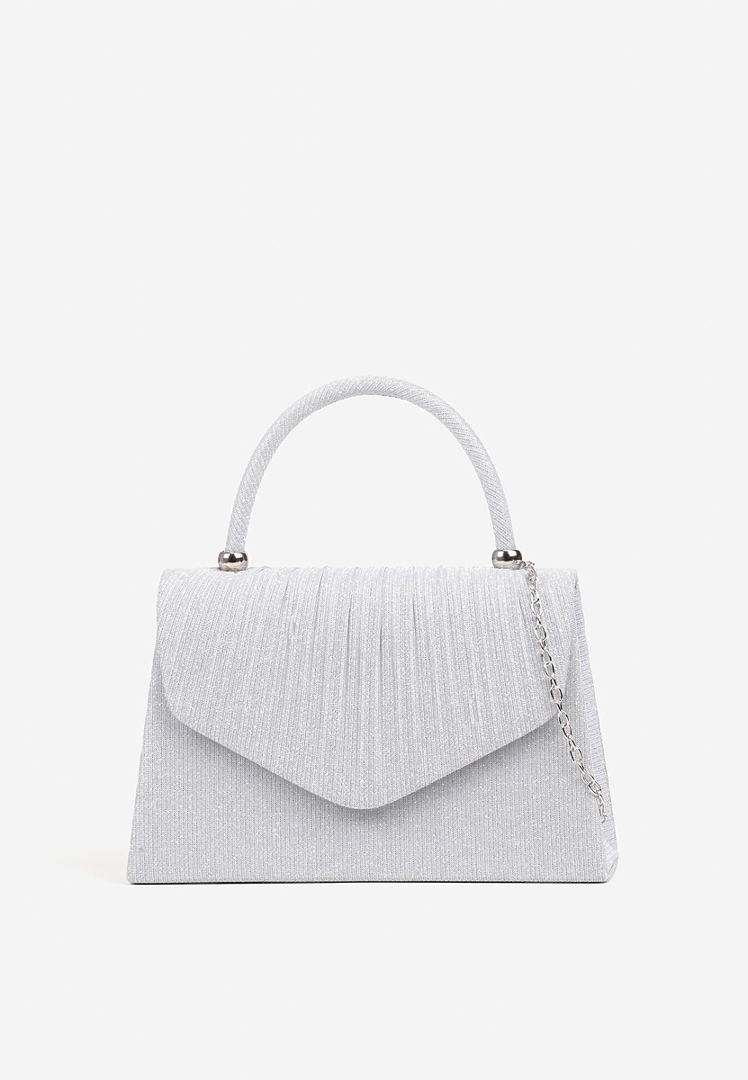 Złota Torebka Kopertówka Ozdobiona Metalicznymi Aplikacjami Zarilita