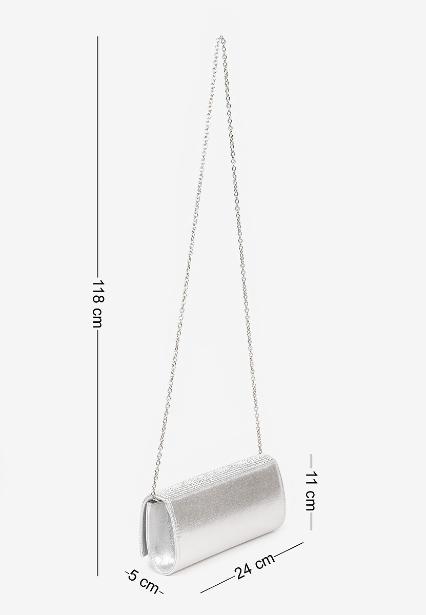 Srebrna Cyrkoniowa Torebka Kopertówka Vices Devrina