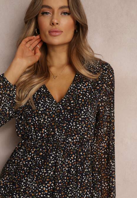 Granatowa Sukienka Boulderblossom