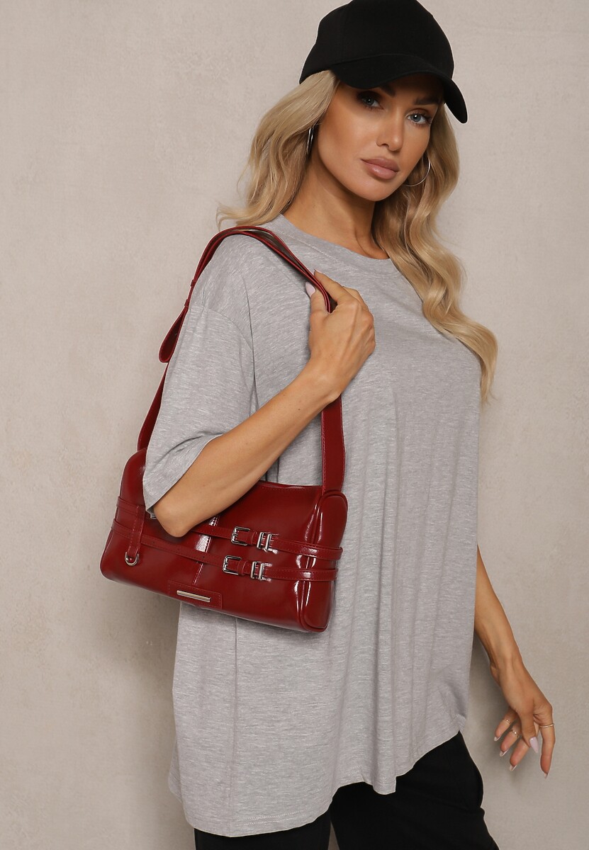 Szary Bawełniany T-shirt Oversize Thenika