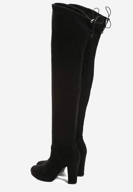 Czarne Zamszowe Kozaki Magic Of Desire