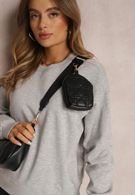 Szara Bluza z Polarową Podszewką Heseh