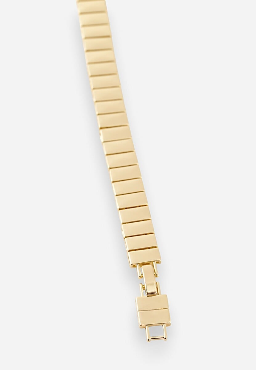 Złota Bransoletka z Geometrycznym Motywem Malirrea