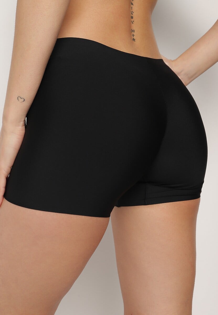 Czarne Majtki Typu Szorty Savineira