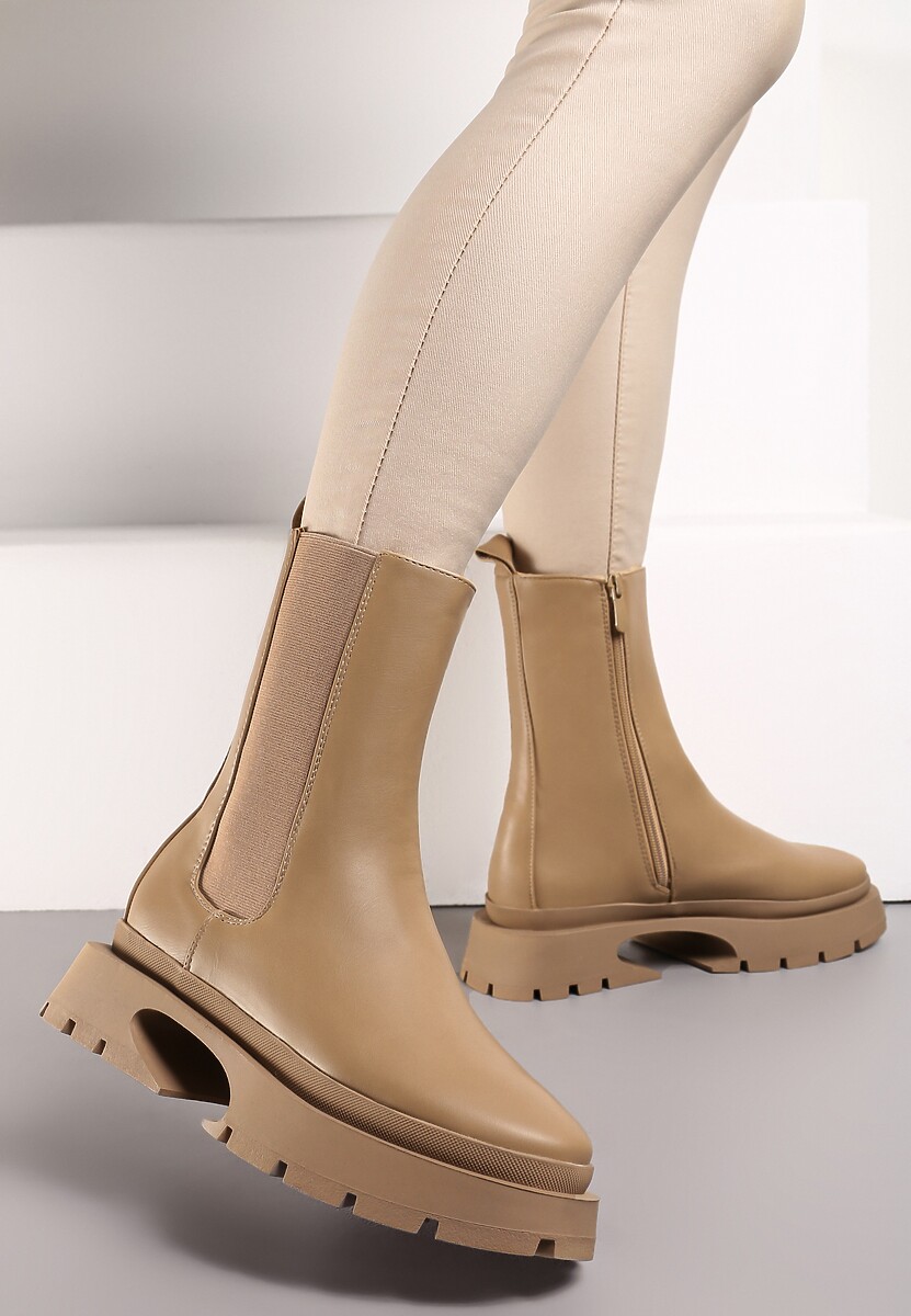 Beżowe Botki Nasreen