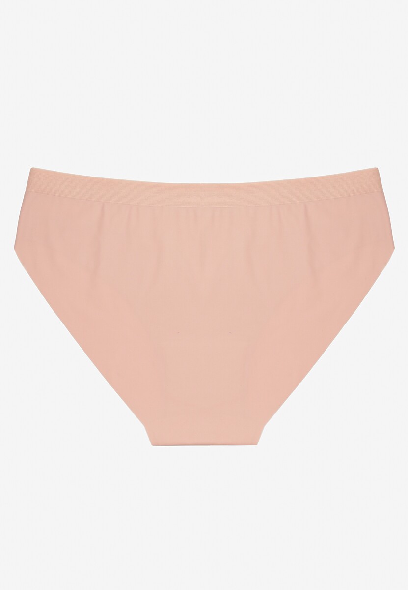 Jasnoróżowe Majtki Bezszwowe Ozdobione Geometrycznym Wzorem Navlinne