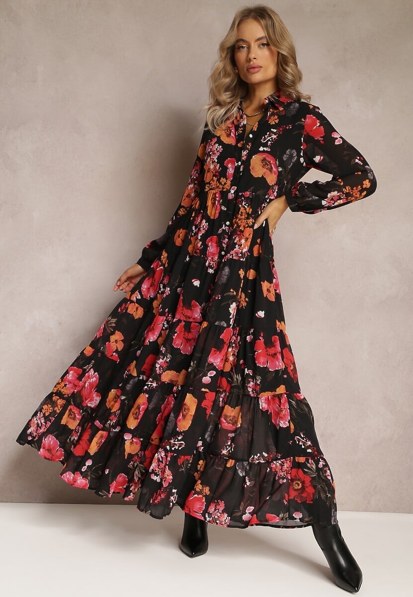 Czarna Sukienka Klymano