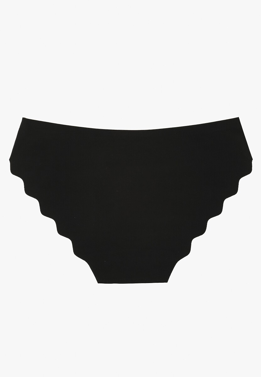 Czarne Majtki Figi o Bezszwowym Wykończeniu Dolitia