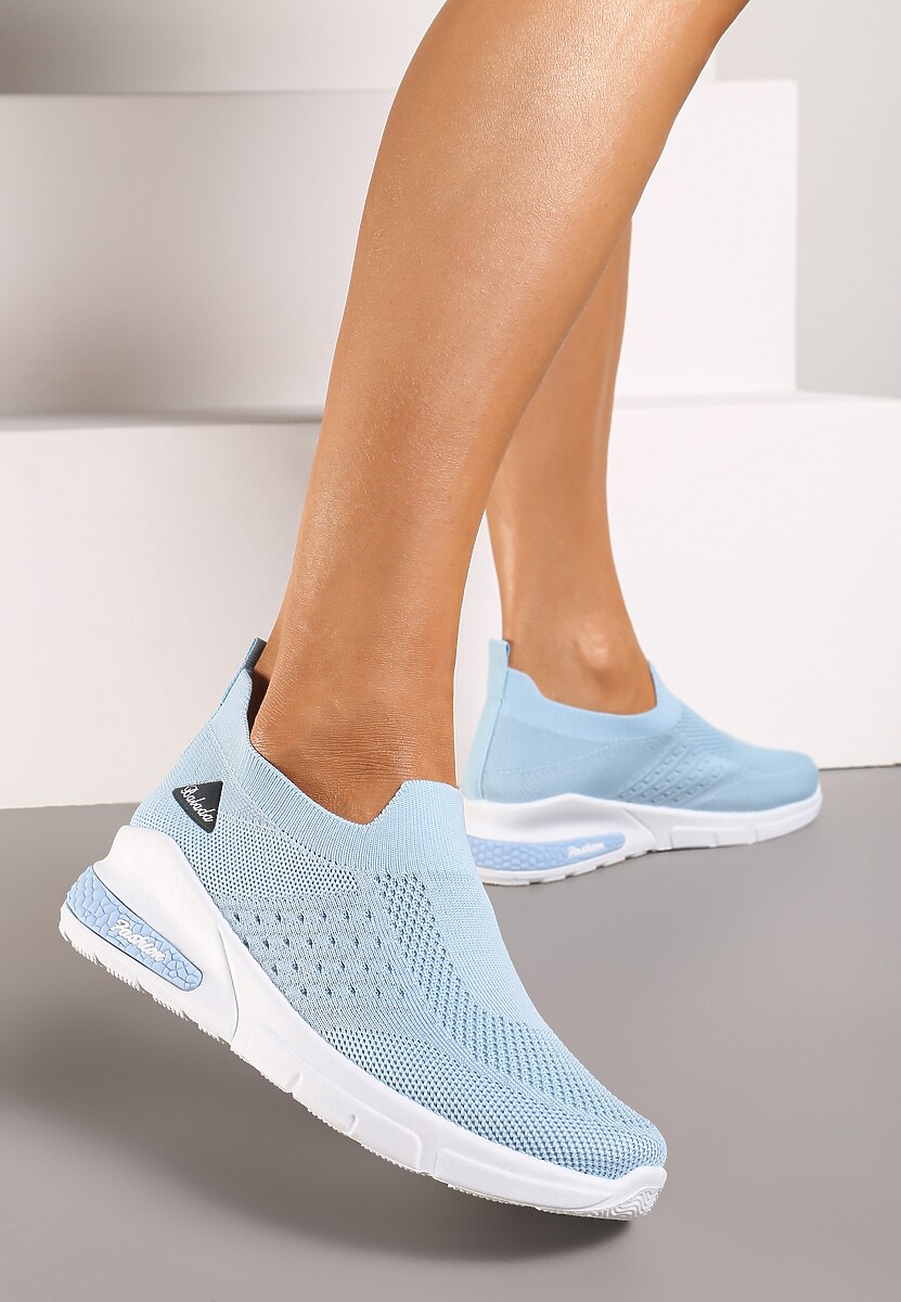 Jasnoniebieskie Buty Sportowe Amathane