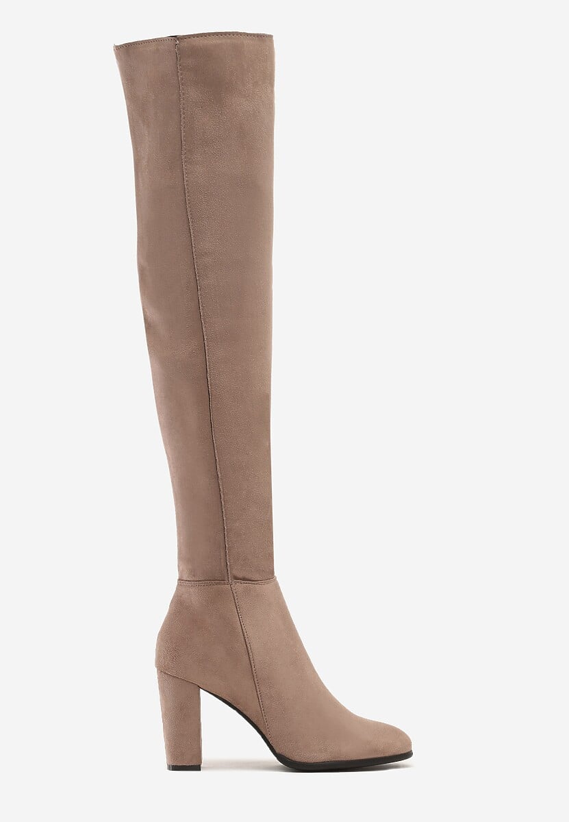 Ciemnobeżowe Kozaki Magic Balls