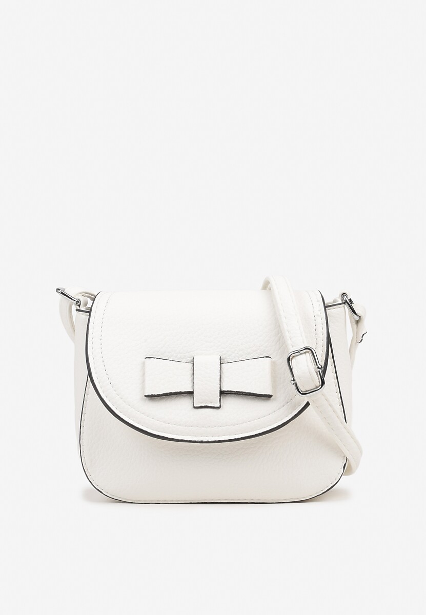 Czarna Mała Torebka Listonoszka Zdobiona Kokardą Nalieve