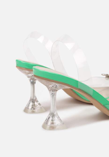 Zielone Sandały Aegiope