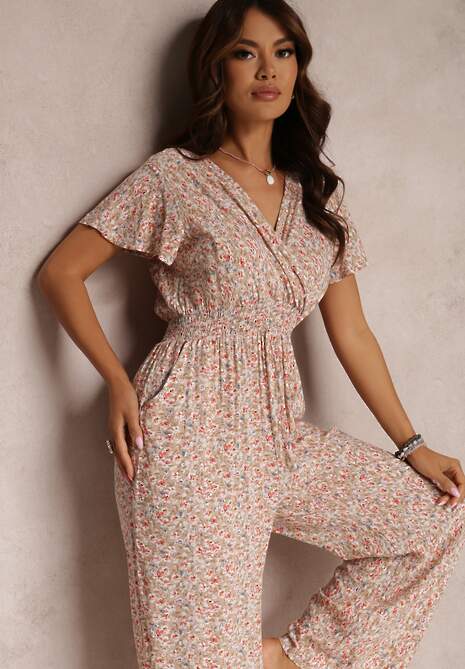 Beżowy Kombinezon Amathania