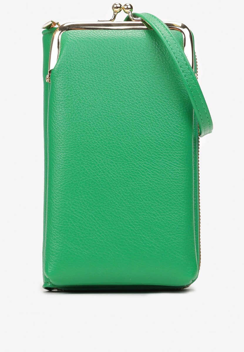 Fioletowy Portfel o Fasonie Małej Torebki z Cienkim Paskiem i Ozdobną Portmonetką Vayce