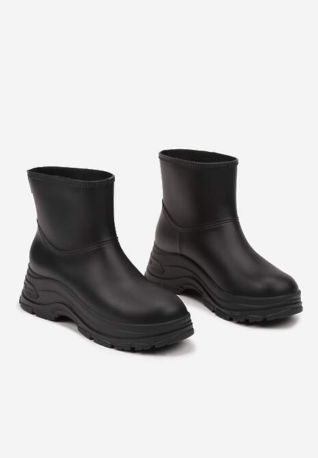 Czarne Kalosze na Grubej Podeszwie Eristhena