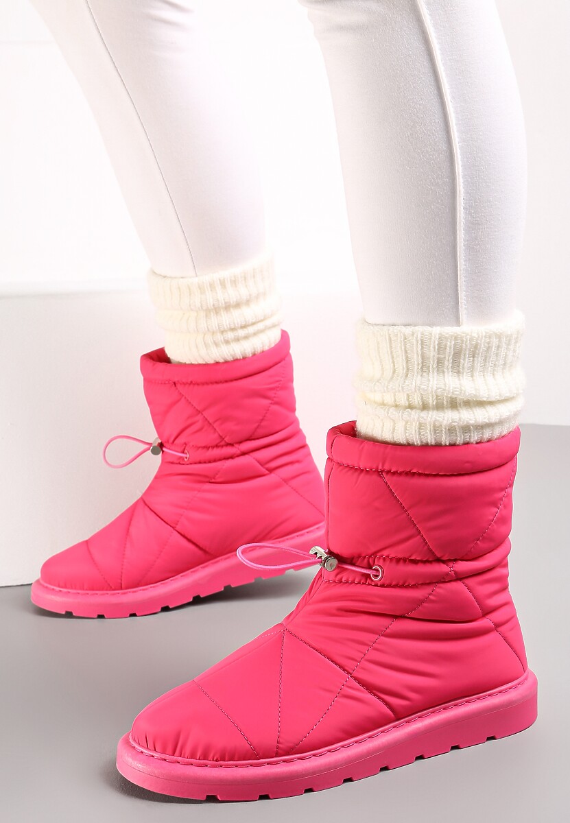 Fuksjowe Śniegowce Pikowane ze Ściągaczem Eraris