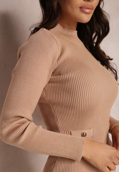 Beżowa Sukienka Neliene