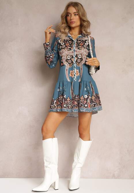 Niebieska Sukienka Uriris