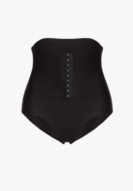 Czarna Bielizna modelująca Majtki Typu Figi High Waist Salanovia
