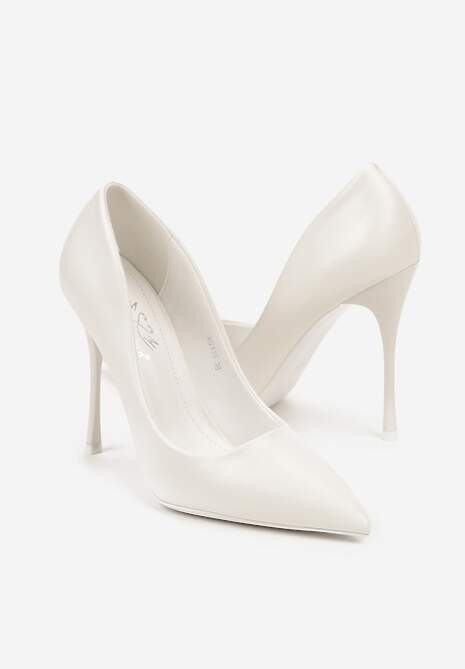 Białe Szpilki w Klasycznym Stylu Rilefia