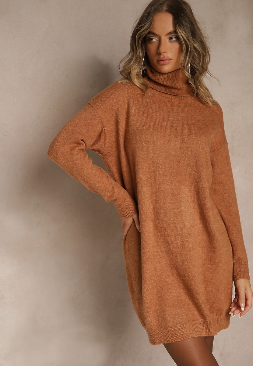 Jasnobrązowa Sukienka Milana