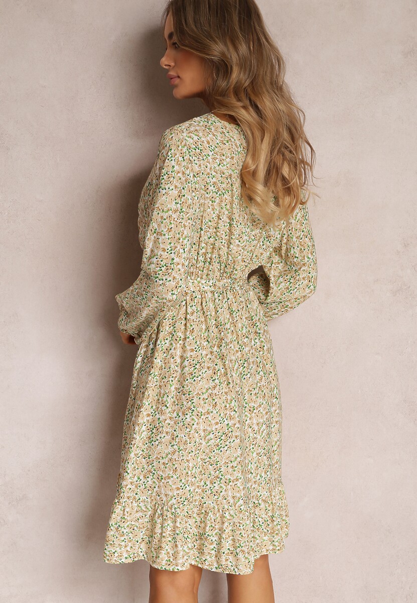 Beżowa Sukienka Actelaia