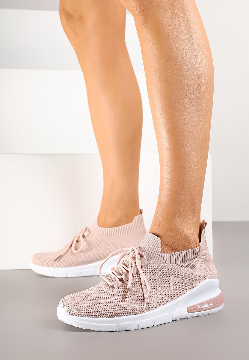 Beżowe Buty Sportowe Philone