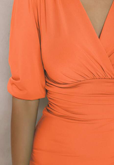 Pomarańczowa Sukienka Nemynome